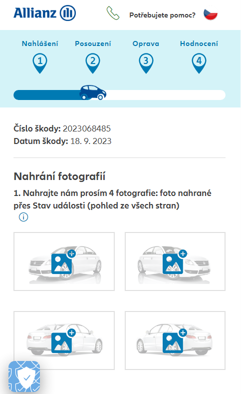Doložení fotografií