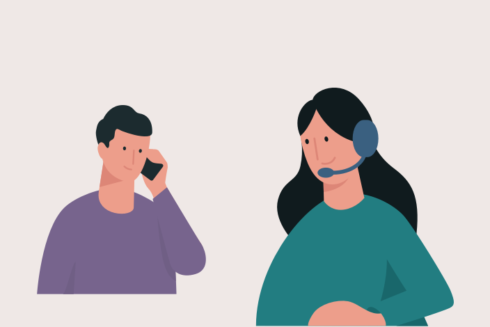 Ikonka - muž volá do call centra