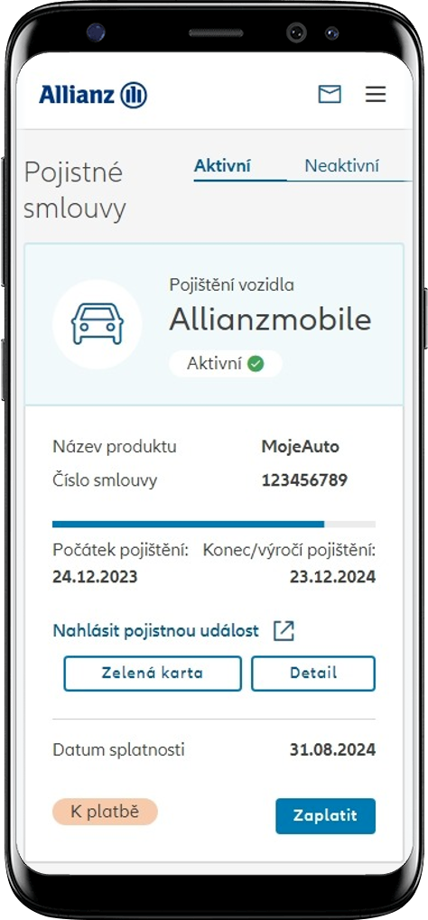 Přehled smluv