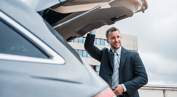 Man loading the trunk