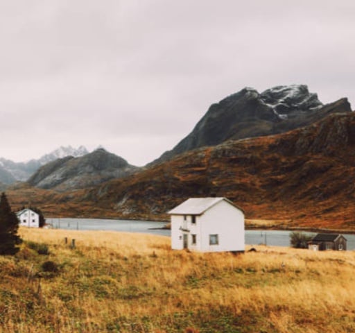 House in mountains